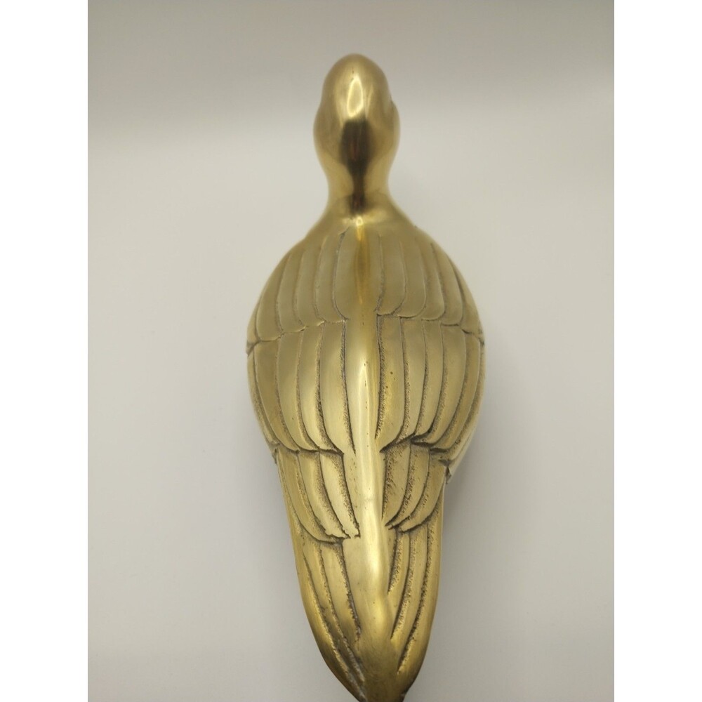 Vintage MCM Heavy Brass Duck Figurine 10” Long- EUC - Picture 12 of 14